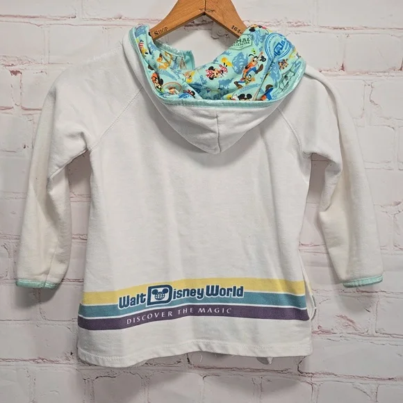 Walt Disney World Disney Parks Minnie Mouse Castle White Hoodie Sweatshirt Small - Picture 6 of 16